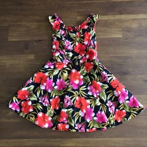 Voodoo Vixen Floral Pinup Dress